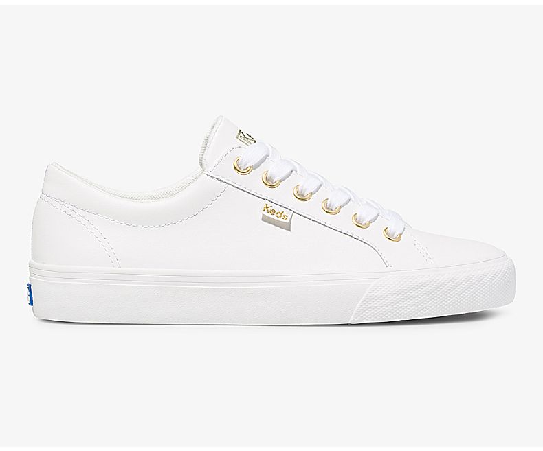 Ladies white leather on sale keds